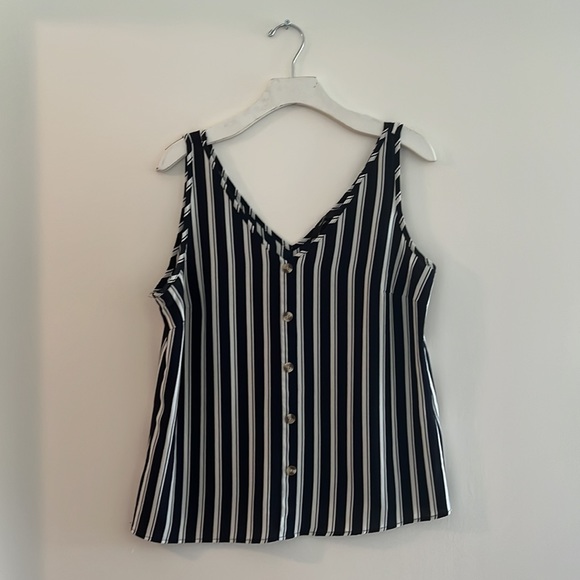 2-PIECE SET NAVY/ WHITE STRIPES size L - Picture 2 of 9